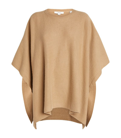 Shop Vince Cashmere Poncho In Beige