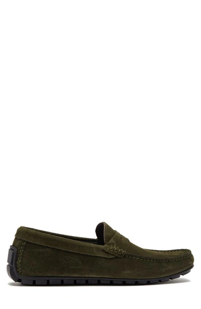 Shop Bruno Magli Xeno Suede Driver In Military Green