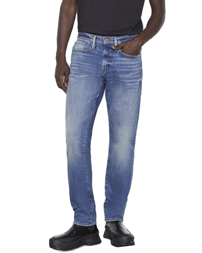 Shop Frame Denim L'homme Beech Worn Athletic Jean In Blue