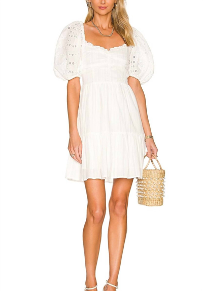 Shop Heartloom Cella Dress In Eggshell In White