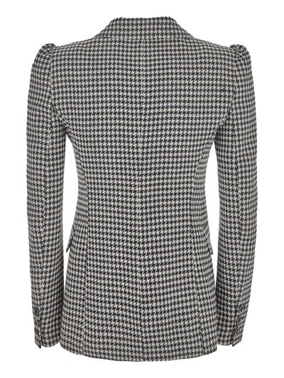 Vivetta Houndstooth-check Tailored Blazer In White