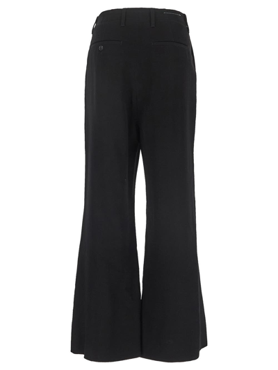 Shop Mm6 Maison Margiela Flared Trousers In Black