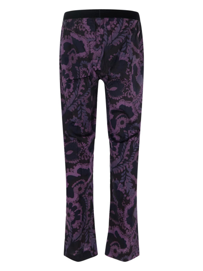 Shop Tom Ford Underwear Silk Pyjama Pants In Purple