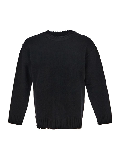 Shop Isabel Benenato Knit Sweater In Black