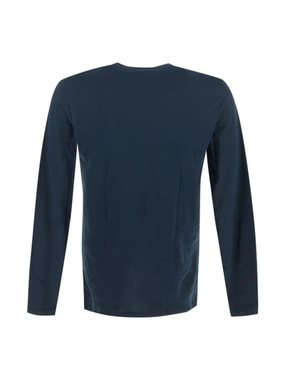 Shop Tom Ford Underwear Long Sleeves T-shirt In Blue