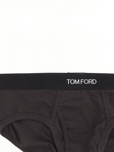 Tom Ford Underwear Ebony Logo Boxer In Black | ModeSens