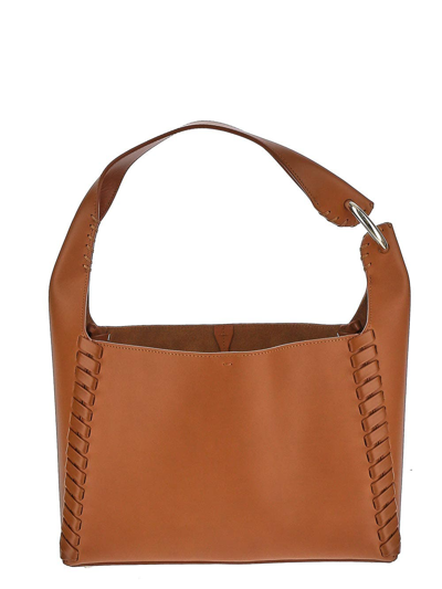 Shop Chloé Mate Shoulder Bag In Brown