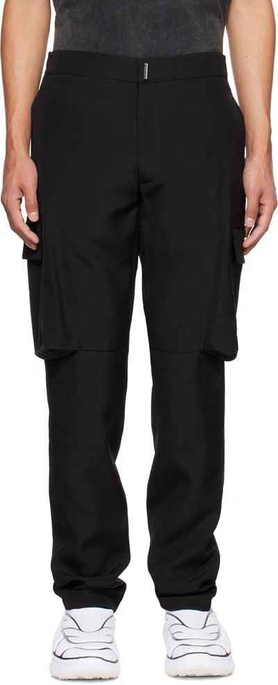 Shop Givenchy Black Slim-fit Cargo Pants In 001-black