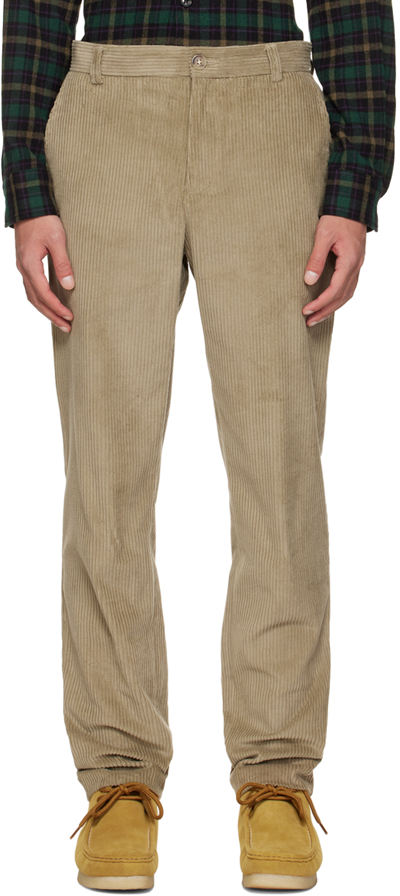 Shop Apc Khaki Jane Birkin Edition Nelson Trousers In Jab Light Khaki