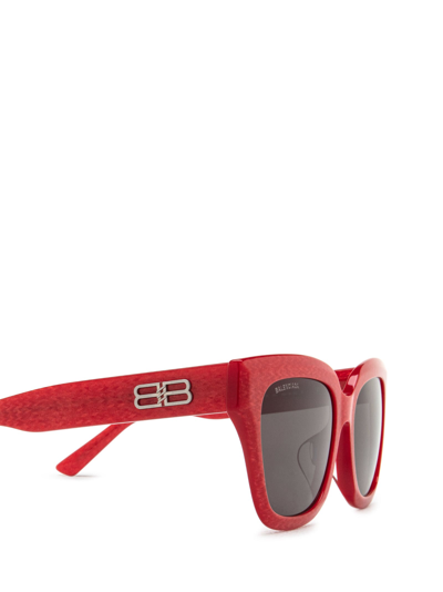 Shop Balenciaga Bb0237sa Red Sunglasses