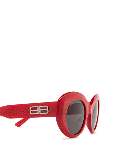 Shop Balenciaga Bb0235s Red Sunglasses