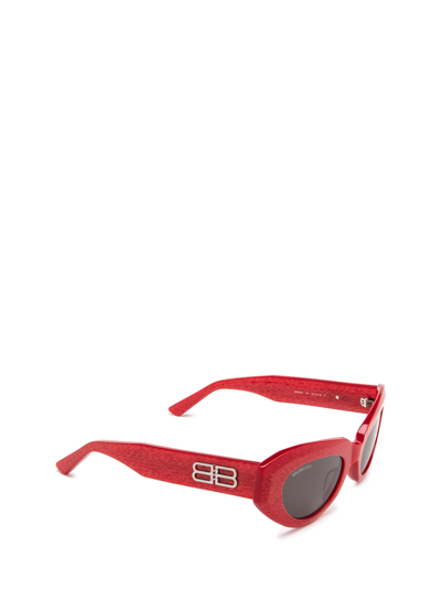 Shop Balenciaga Bb0236s Red Sunglasses