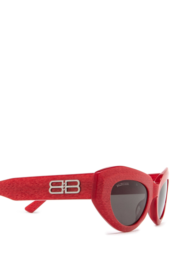 Shop Balenciaga Bb0236s Red Sunglasses