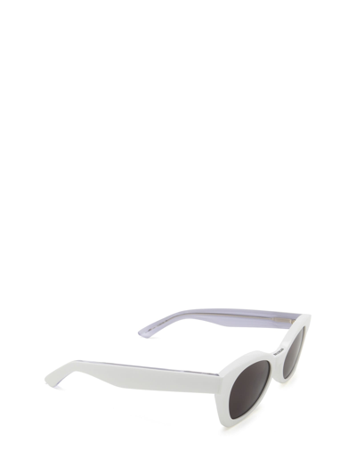Shop Balenciaga Bb0230s White Sunglasses