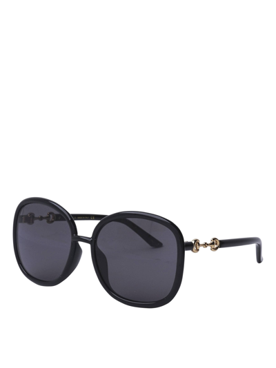 Shop Gucci Gg0892sa Black Sunglasses