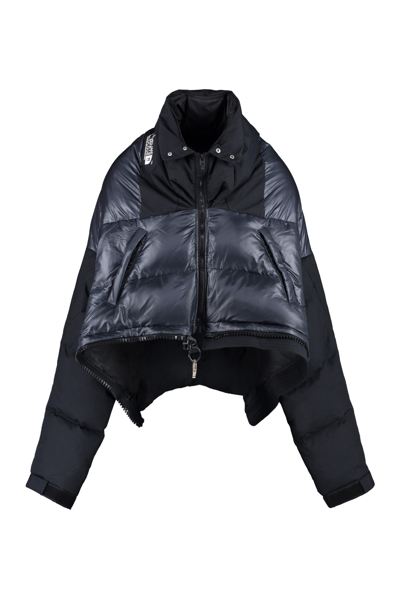 Shop Miharayasuhiro Full Zip Down Jacket In Black