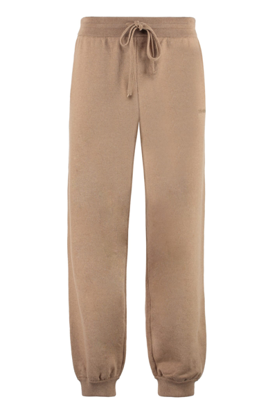 Shop Off-white Cotton Track-pants In Camel