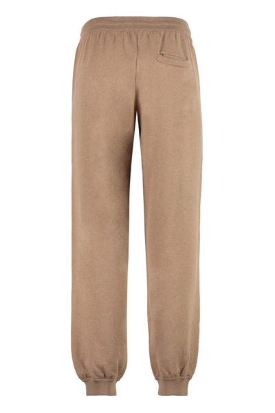 Shop Off-white Cotton Track-pants In Camel