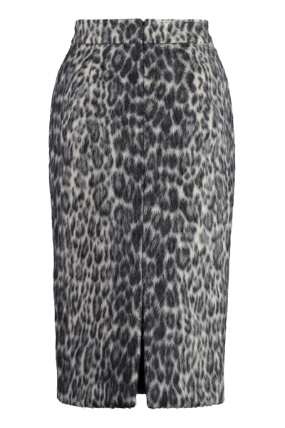 Shop Max Mara Monique Pencil Skirt In Animalier