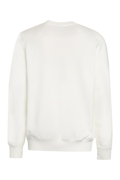 Shop Casablanca Embroidered Logo Crew-neck Sweatshirt In White