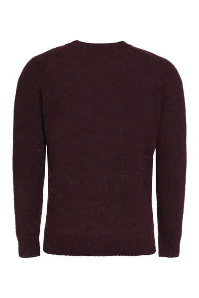 Shop Drumohr Wool And Cashmere Sweater In Purple