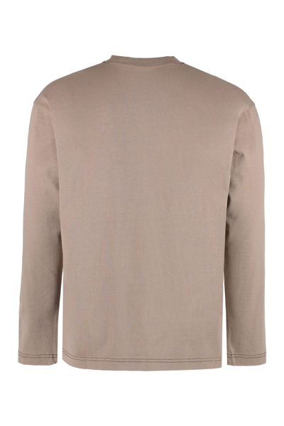 Shop Jacquemus Octopizza Long Sleeve T-shirt In Brown