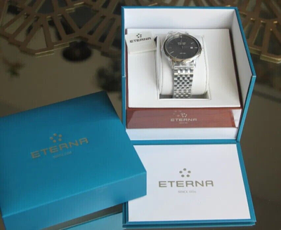 Pre-owned Eterna Eternity Men's Swiss Made Automatic Slim Classic Dress Watch $2200