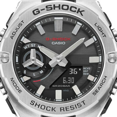 Pre-owned Casio G-shock Gst-b500d-1ajf G-steel Carbon Core Guard Bluetooth Solar Men Watch