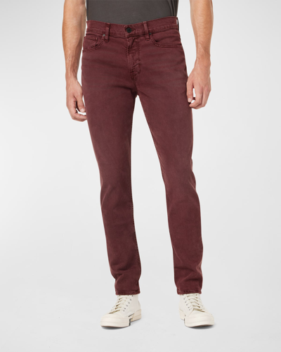 Shop Hudson Men's Axl Solid Cotton-stretch Denim Jeans In Plum