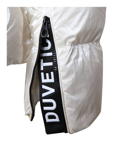 Shop Duvetica Bagnera Down Jacket In Bright Nylon Cream Color