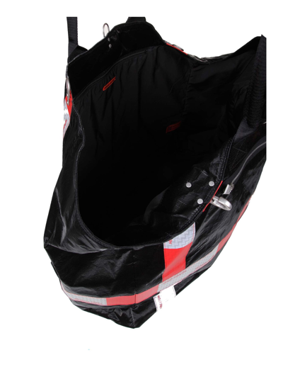 Shop Heron Preston Tote Bag In All-over Print Fabric In Black