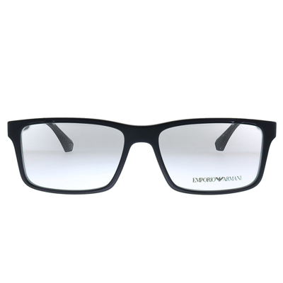 Shop Emporio Armani Ea 3038 5063 56mm Unisex Rectangle Eyeglasses 56mm In Black