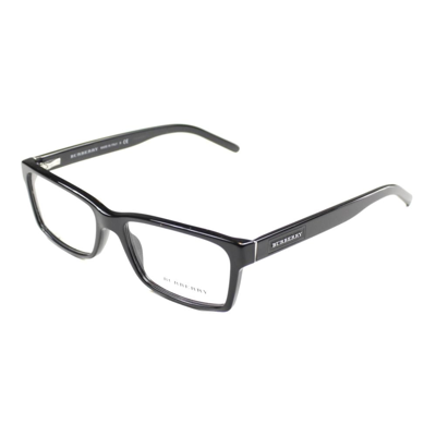 Shop Burberry Be 2108 3001 54mm Unisex Rectangle Eyeglasses 54mm In Black