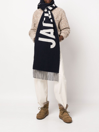 Wool scarf Jacquemus Navy in Wool - 33040738