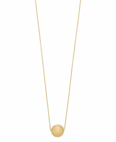 Shop Saint Laurent Orb Sphere Necklace In Gold