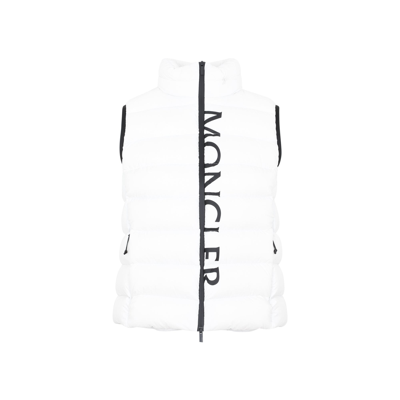 Shop Moncler Cenis Down Jacket Wintercoat In White