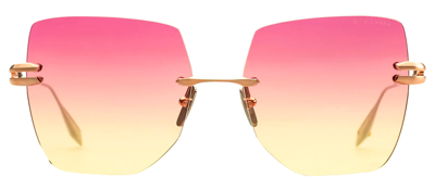 Shop Dita Embra Dts155-a-02 Butterfly Sunglasses In Pink