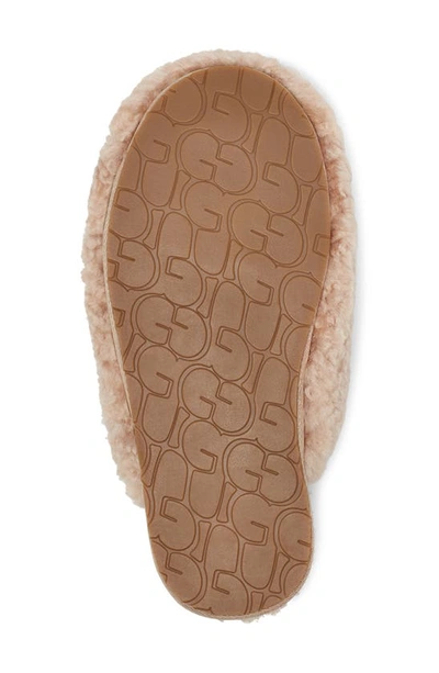 Shop Ugg Maxi Curly Genuine Shearling Clog In Sand