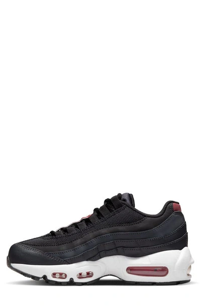 Shop Nike Kids' Air Max 95 Recraft Gs Sneaker In Anthracite/ Black/ Red/ White
