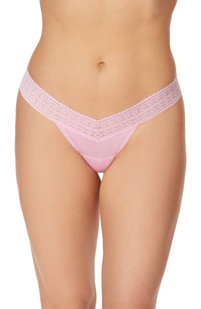 Shop Hanky Panky Dream Low Rise Thong In Cotton Candy