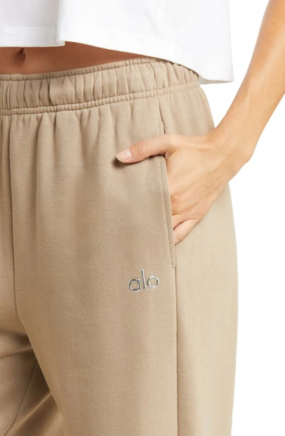 Shop Alo Yoga Gender Inclusive Accolade Straight Leg Sweatpants In Gravel