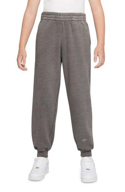 Shop Nike Kids' Icon Flyease Fleece Joggers In Cave Stone/ Cave Stone
