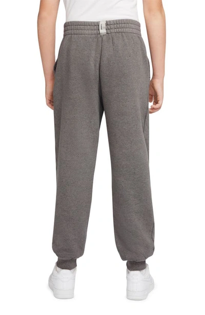 Shop Nike Kids' Icon Flyease Fleece Joggers In Cave Stone/ Cave Stone