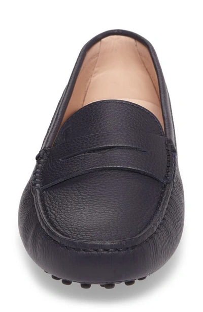 Shop Tod's Gommini Driving Moccasin In Navy Leather