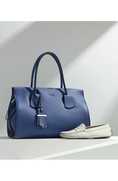 Shop Tod's Gommini Driving Moccasin In Navy Leather