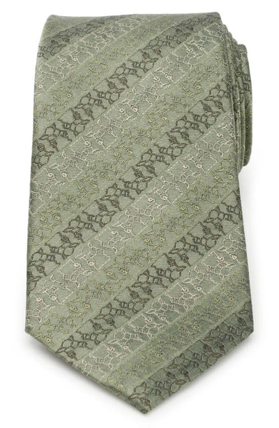Shop Cufflinks, Inc Grogu Silk Tie In Green