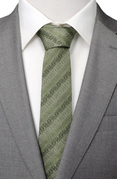 Shop Cufflinks, Inc Grogu Silk Tie In Green