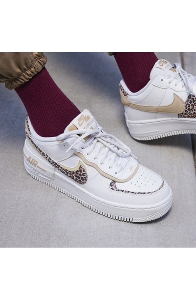 Shop Nike Air Force 1 Shadow Sneaker In Sail/ Sesame/ Black