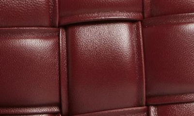 Bottega Veneta Small Padded Cassette Intrecciato Leather Crossbody Bag In Barolo-gold