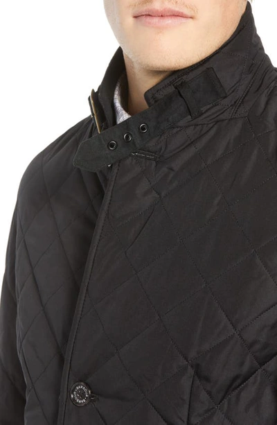 Shop Barbour Lutz Quilted Jacket In Black